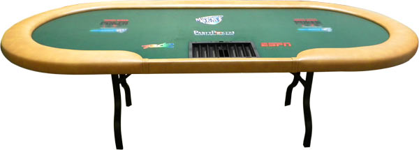 Used Poker Tables for Sale - World Series Style - Poker Table with Folding Legs
